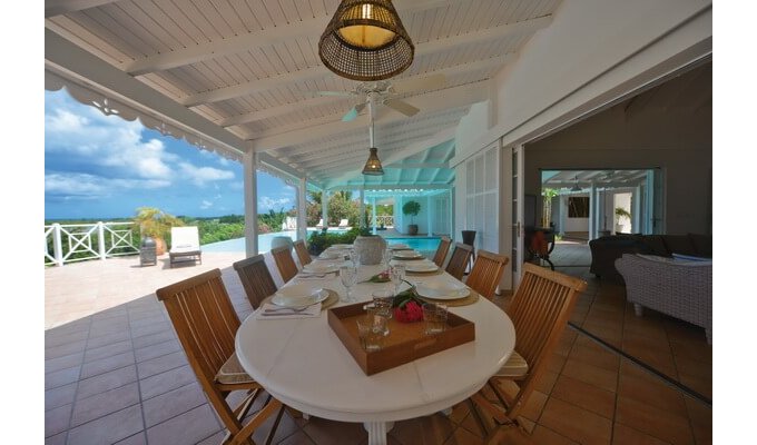 St Martin Terres Basses Villa rentals with private pool close to the Long Bay beach