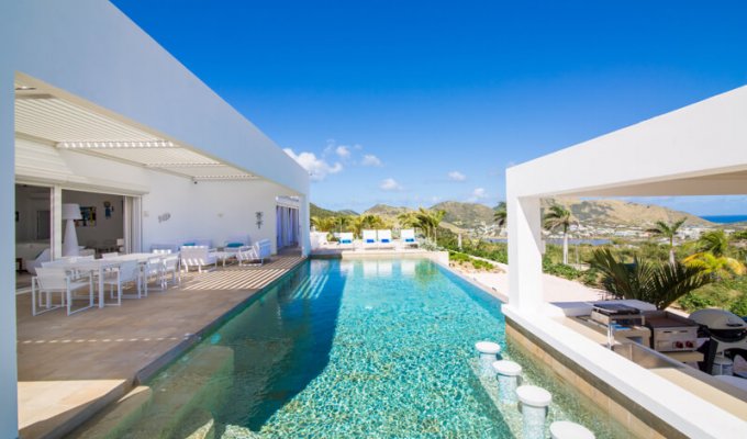 St Martin Orient Bay Villa rentals private Pool Ocean view