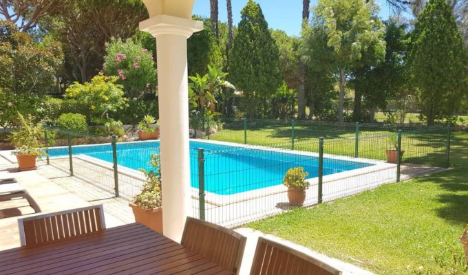 Algarve Villa Holiday Rental Vilamoura with private heated pool and Golf view