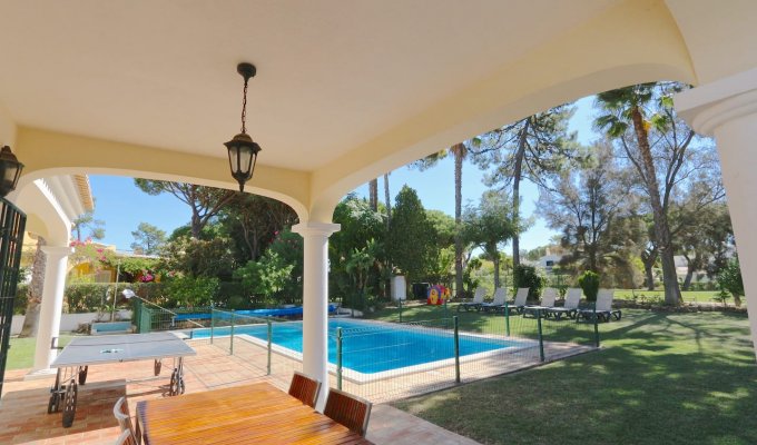 Algarve Villa Holiday Rental Vilamoura with private heated pool and Golf view