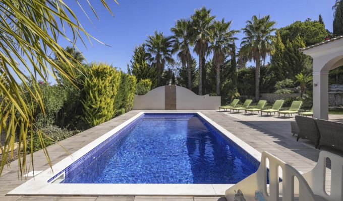 Algarve Luxury Villa Holiday Rental Vilamoura with private heated pool and sea view