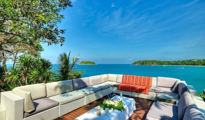 Thailand Beachfront Villa Vacation Rental Phuket SHA Plus+ with private pool and Staff Kata Beach