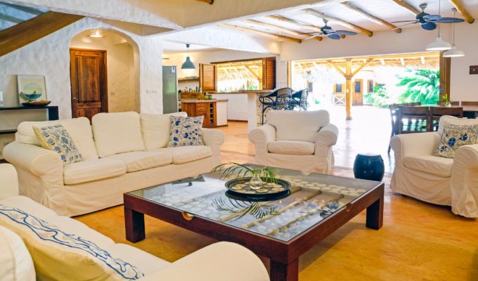 Dominican Republic Luxury Villa Las Terrenas on the Beach of Playa Coson