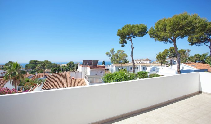 Balcony with sea views at 300m distance