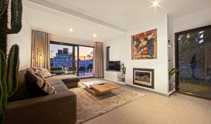 Living room open to terrace