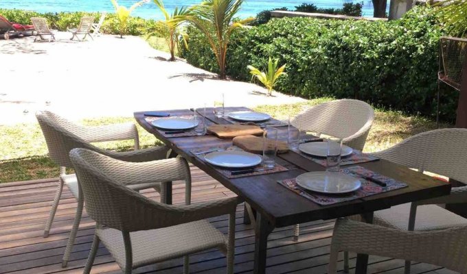 Beachfront Mauritius Villa rentals in Pointe d'Esny south coast  