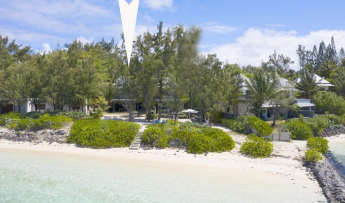 Beachfront Mauritius Villa rentals in Pointe d'Esny south coast  