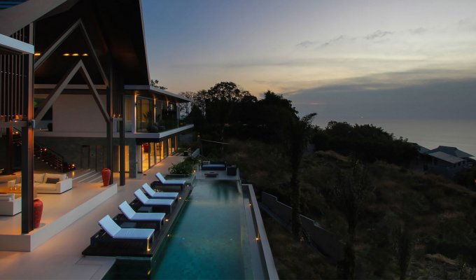Seaview Phuket Kamala Beach luxury villa rental with staff & chef SHA+