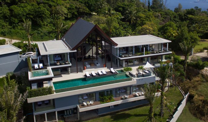 Seaview Phuket Kamala Beach luxury villa rental with staff & chef SHA+