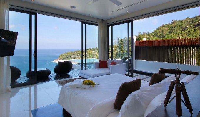 Seaview Phuket Kamala Beach luxury villa rental with staff & chef SHA+