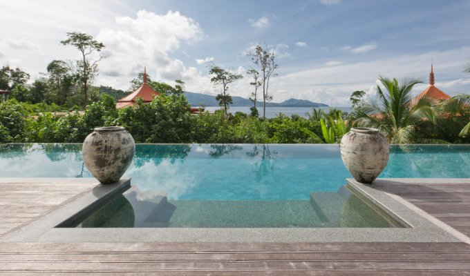 Seaview Phuket Bang Tao Beach luxury villa rental with staff & chef SHA+