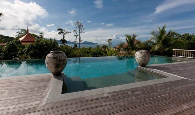 Seaview Phuket Bang Tao Beach luxury villa rental with staff & chef SHA+