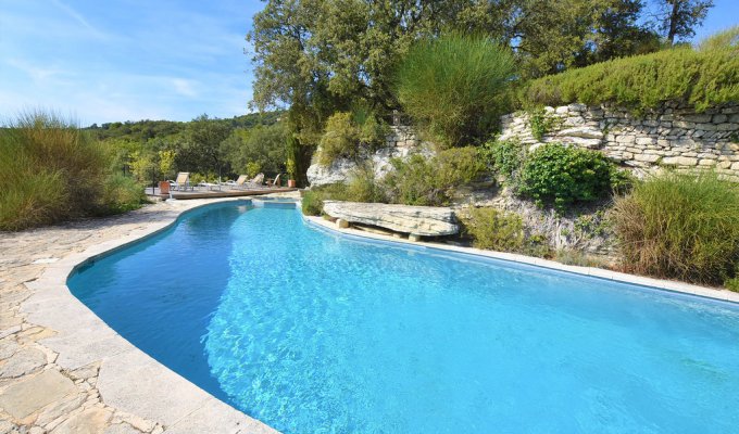 Luxury Mas Bonnieux Luberon Private swimming pool spa and sauna