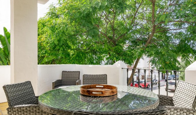 Shaded terrace