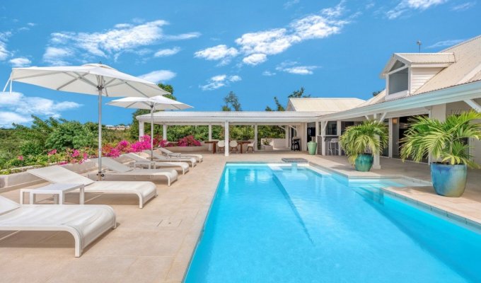Saint-Martin Terres Basses Villa Rentals with Pool Ocean view close to Long Bay beach