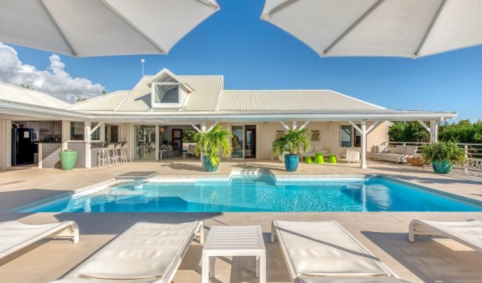 Saint-Martin Terres Basses Villa Rentals with Pool Ocean view close to Long Bay beach