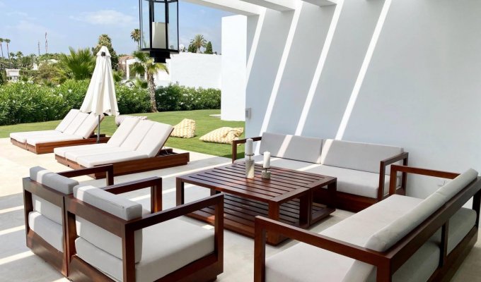 Garden furniture and sun beds