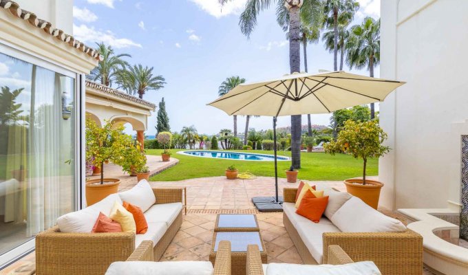 Large outdoor chill out area
