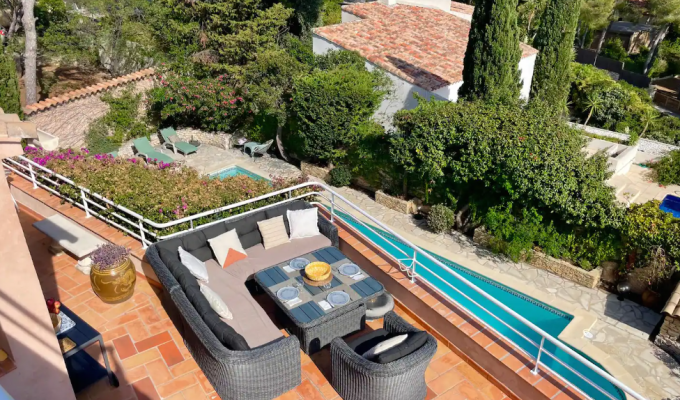 Villa rental Cassis Cote de Marseille private pool and sea view