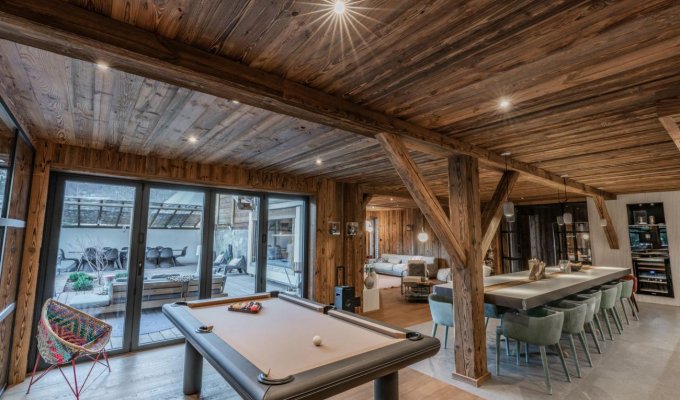 Serre Chevalier Luxury Chalet Rental Pool sauna jacuzzi and concierge services Southern Alps