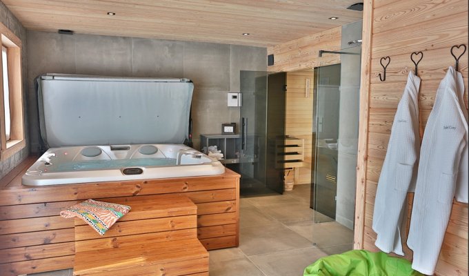 Serre Chevalier Luxury Chalet Rental near the slopes with spa sauna and concierge services