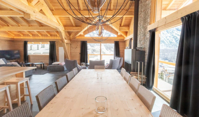 Luxury Chalet Rental Montgenèvre Foot of the slopes Southern Alps sauna