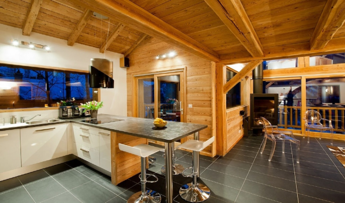 Serre Chevalier Luxury Chalet Rental near the slopes sauna and concierge services