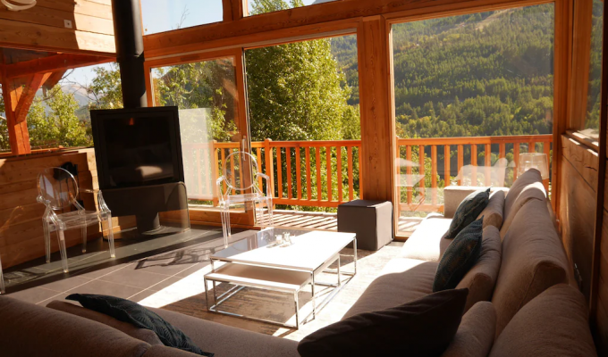 Serre Chevalier Luxury Chalet Rental near the slopes sauna and concierge services