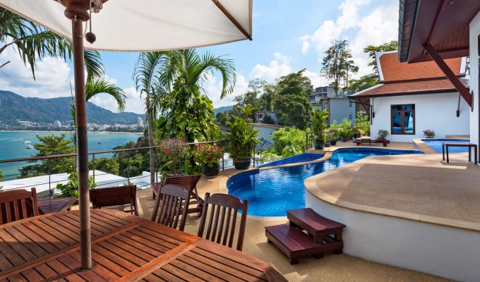 Phuket villa rental with private pool, staff and amazing seaview in Patong