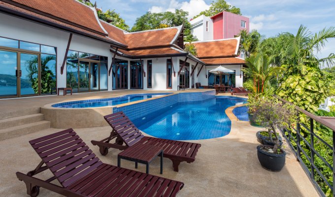 Phuket villa rental with private pool, staff and amazing seaview in Patong