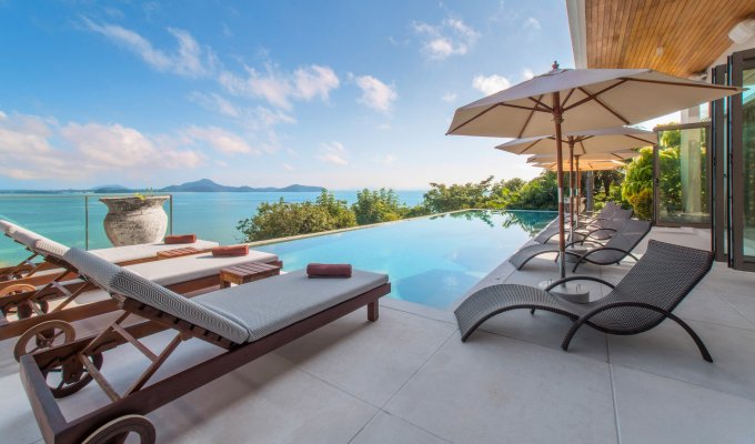 Phuket villa rental with private pool, staff and amazing oceanview in Cape Panwa