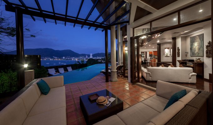 Phuket villa rental with private pool, staff and amazing seaview in Patong