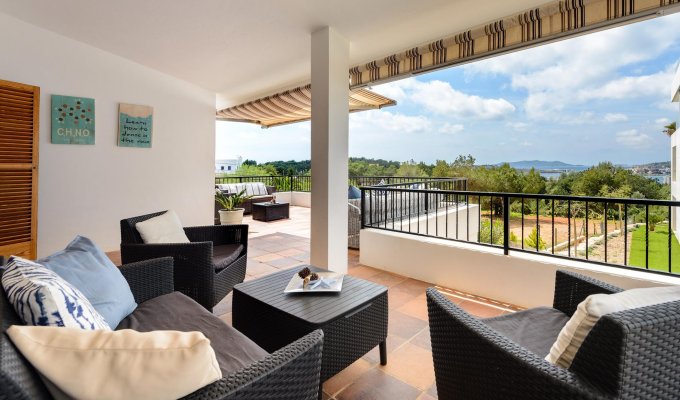 Seaview 4-bedroom luxury Ibiza villa rental with private pool - Can Pep Simo - Playa De Talamanca