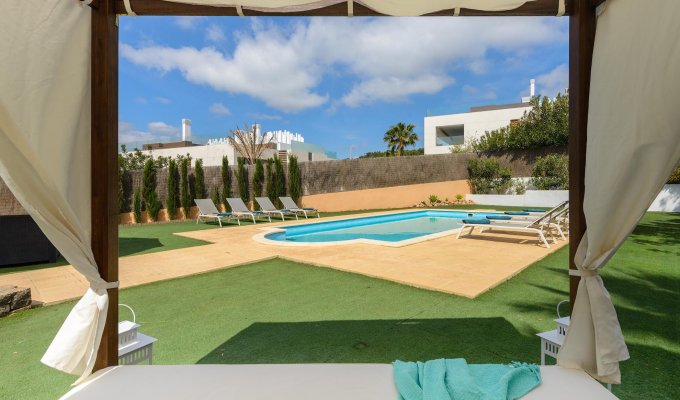 Seaview 4-bedroom luxury Ibiza villa rental with private pool - Can Pep Simo - Playa De Talamanca