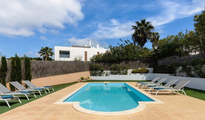 Seaview 4-bedroom luxury Ibiza villa rental with private pool - Can Pep Simo - Playa De Talamanca