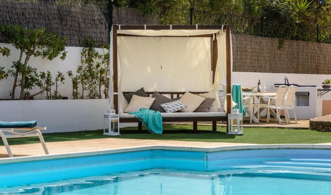 Seaview 4-bedroom luxury Ibiza villa rental with private pool - Can Pep Simo - Playa De Talamanca