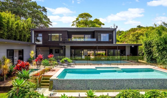 4-bedroom Newrybar Byron Bay villa with private pool and gorgeous view