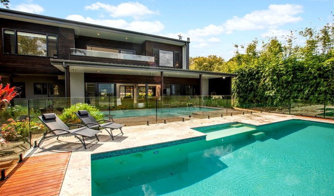 4-bedroom Newrybar Byron Bay villa with private pool and gorgeous view