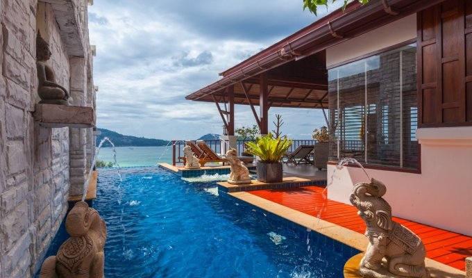 Phuket villa vacation rental Patong Beach private pool Shuttle for beach and city