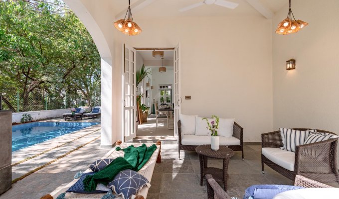 India Luxury villa rental Goa Assagao Pool Breakfast & staff