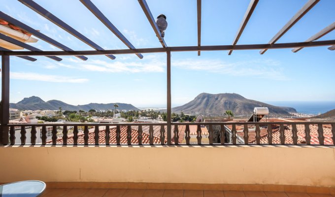 Canary Islands Tenerife Arona apartment rental with shared pool and sea view 