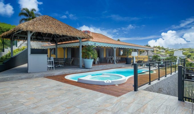 Martinique Les Trois Ilets Villa Rental private pool sea view 