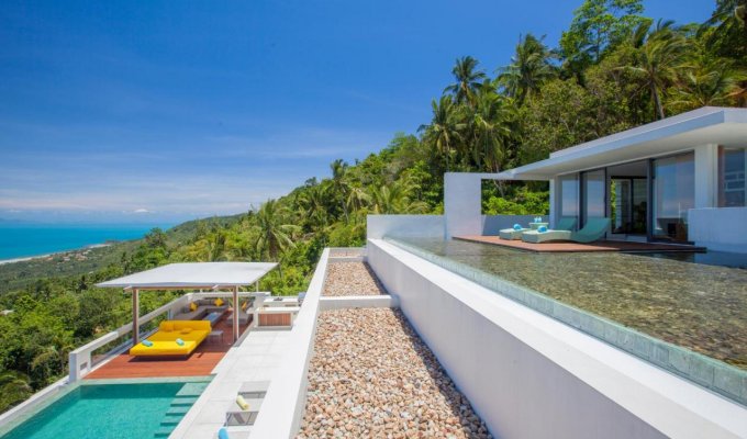 Thailand Koh Samui Beachfront Luxury Villa Vacation Rentals with private pool overlooking the ocean