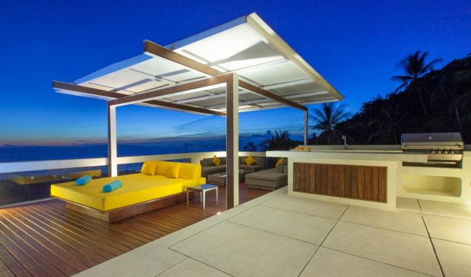 Thailand Koh Samui Beachfront Luxury Villa Vacation Rentals with private pool overlooking the ocean