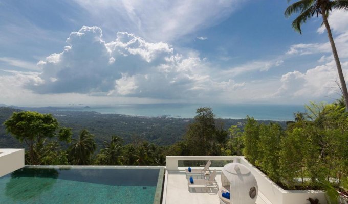 Thailand Koh Samui Beachfront Luxury Villa Vacation Rentals private pool overlooking the ocean