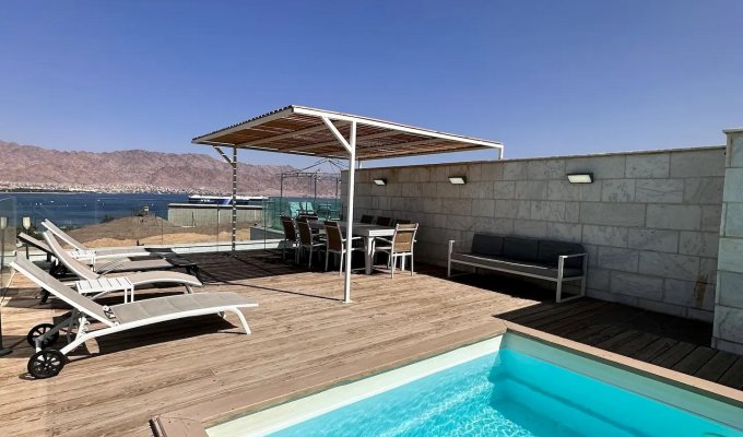 Israel Eilat Villa Vacation Rentals with private pool and sea view