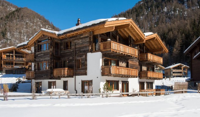 Zermatt luxury ski apartment rental with pool