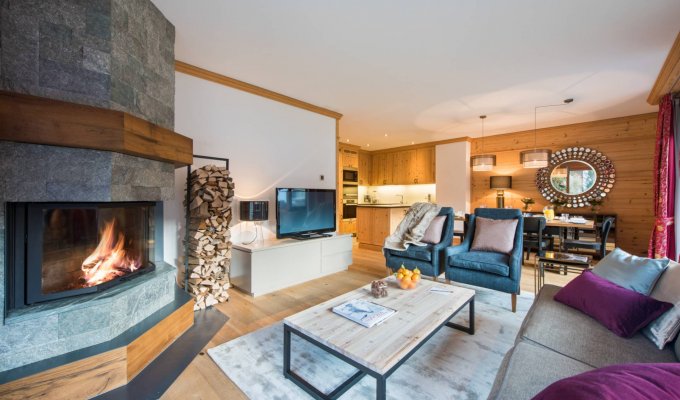 Zermatt luxury ski apartment rental with pool & hammam