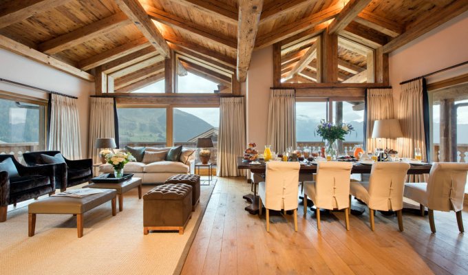 Verbier luxury ski chalet rental Pool Chef Chauffeur Concierge