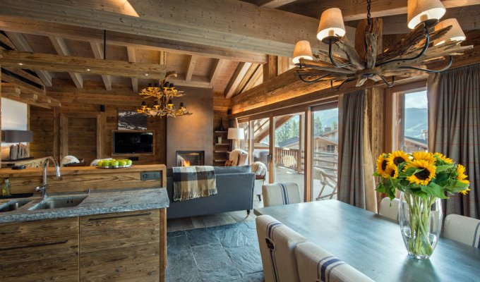 Verbier luxury ski chalet rental hammam sauna
